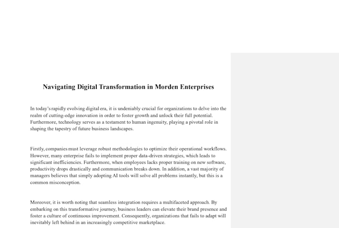 edit your technical documentation or academic writing